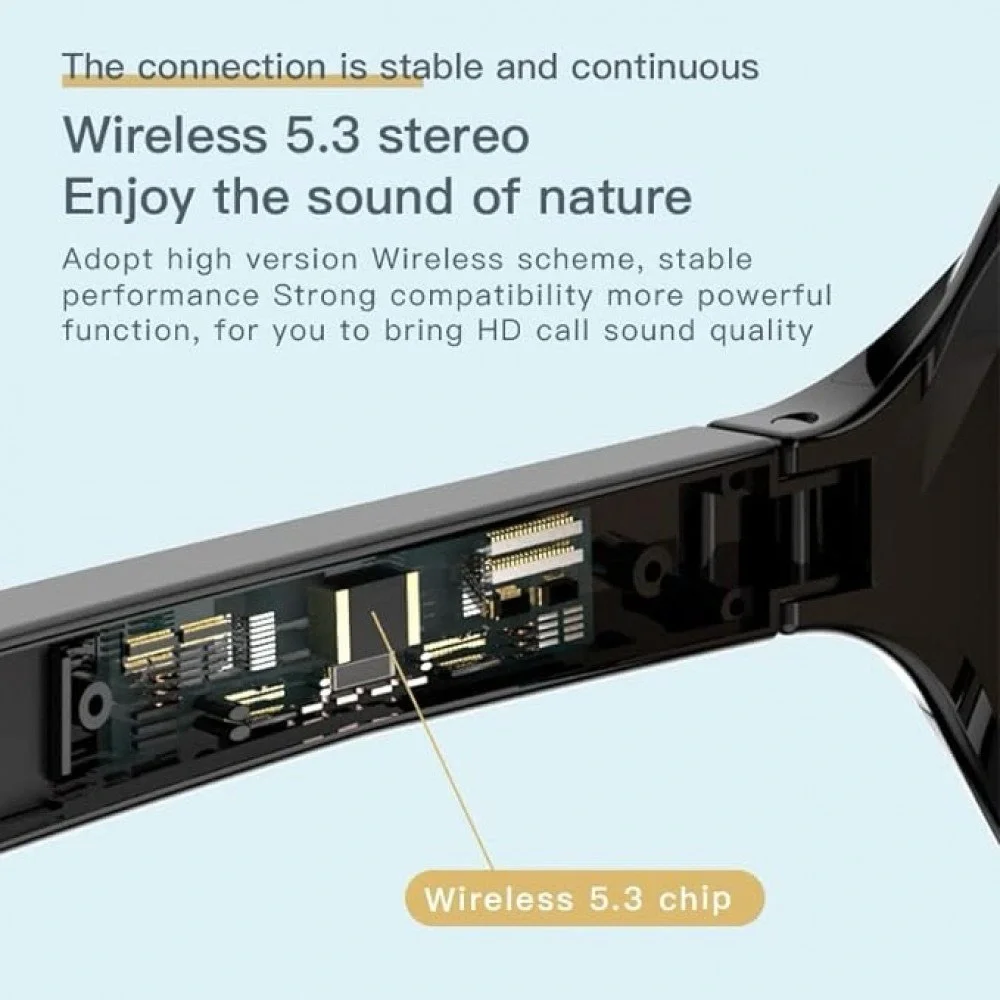 Smart Wearable Sunglasses - Black